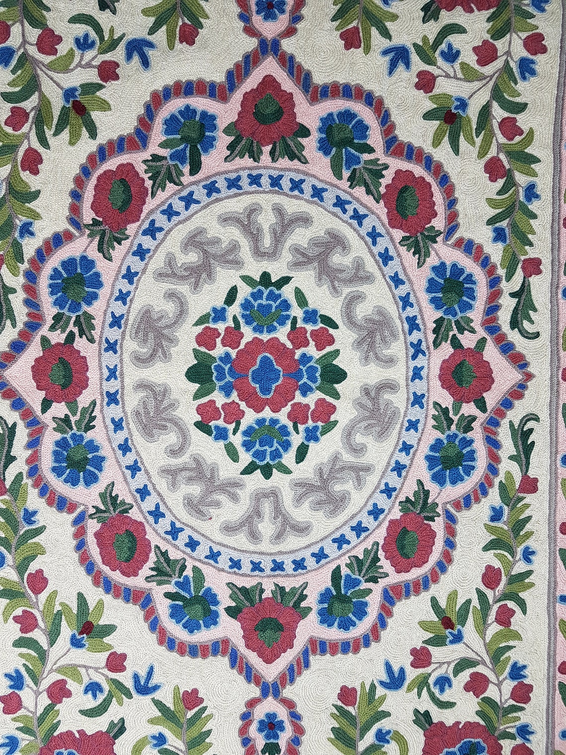 30 X 48 Inch Kashmiri Handmade Rug Kashmiri Rugs Bedroom Etsy