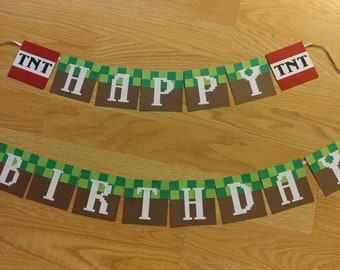 Items Similar To Minecraft Youtubers Inspired Banner On Etsy
