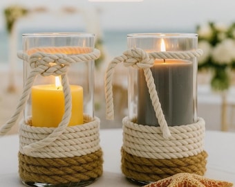 Beach wedding decor table centerpiece, Nautical, Destination wedding decor, Beach decor, Tropical decor, Home decor Wedding centerpiece