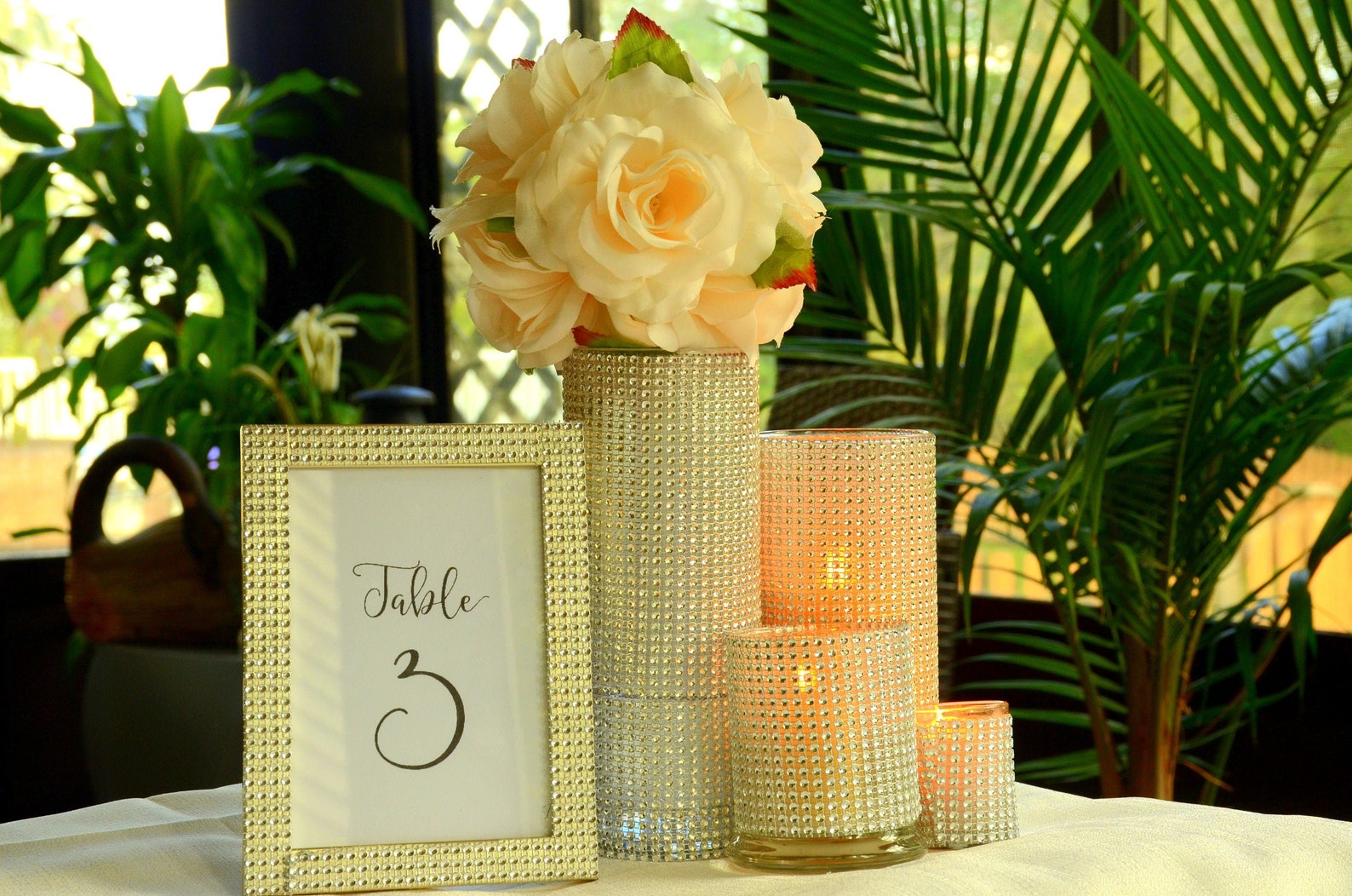 5 piece set wedding centerpieceCylinder VaseBridal Shower Etsy