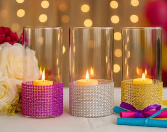 Wedding Centerpieces, Glam Wedding Decor, Bling Table Centerpiece, Sweet Sixteen Decor, Rhinestone Gold Vase, Home Decor, Glam Vase decor