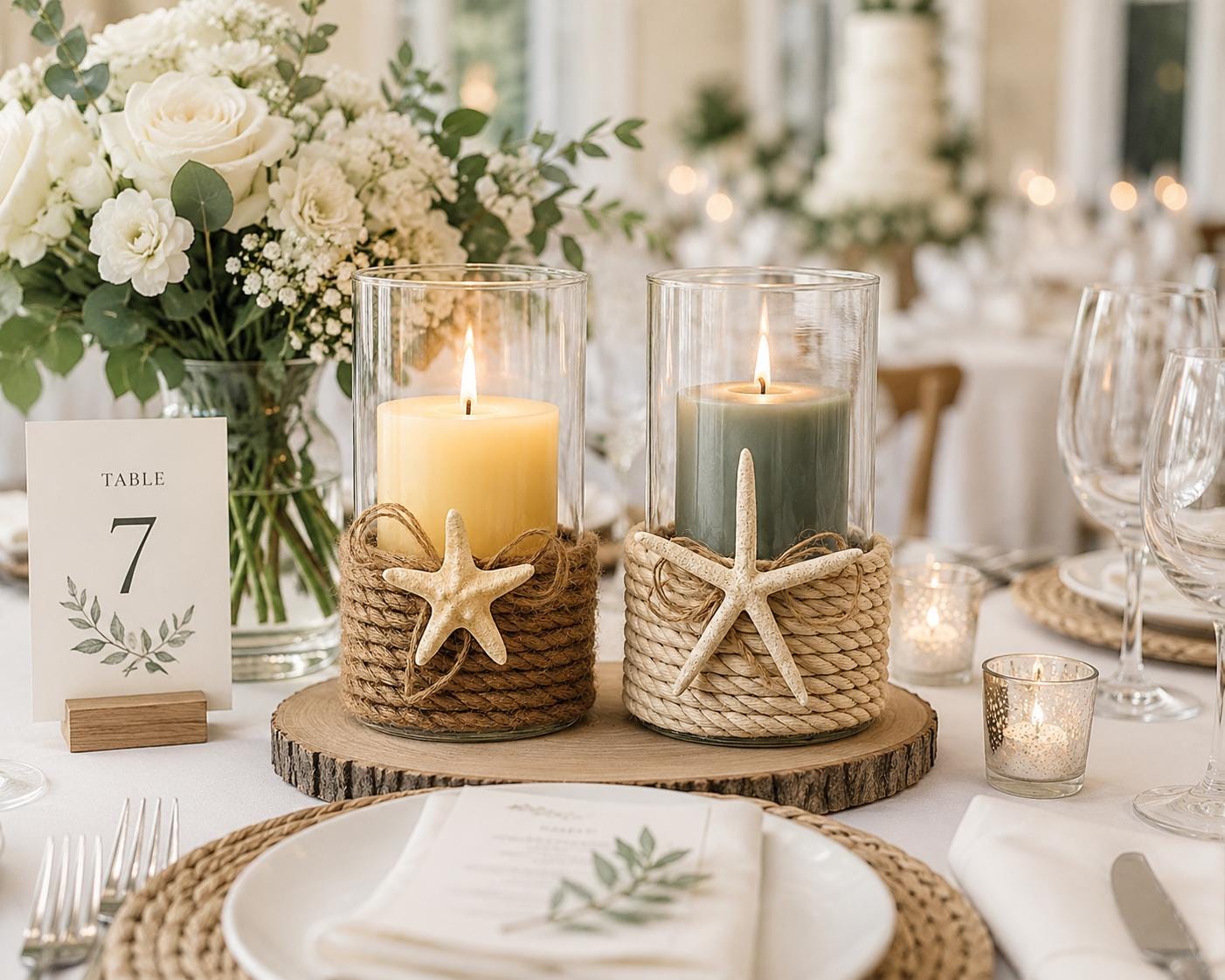 Beach Candle Holder Decor