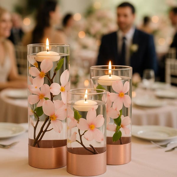 Blossom Wedding Floral Arrangement, Silk Wedding Centerpiece, Romantic Bedroom Decor,  Floral Table Decoration, wedding table flowers