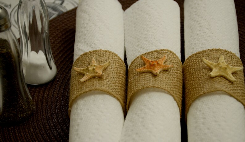 Wedding Napkin ring holderNapkin HolderRustic HolderTheme weddingBeach theme decorBeach weddingRustic partyOffice Party decorRetirem
