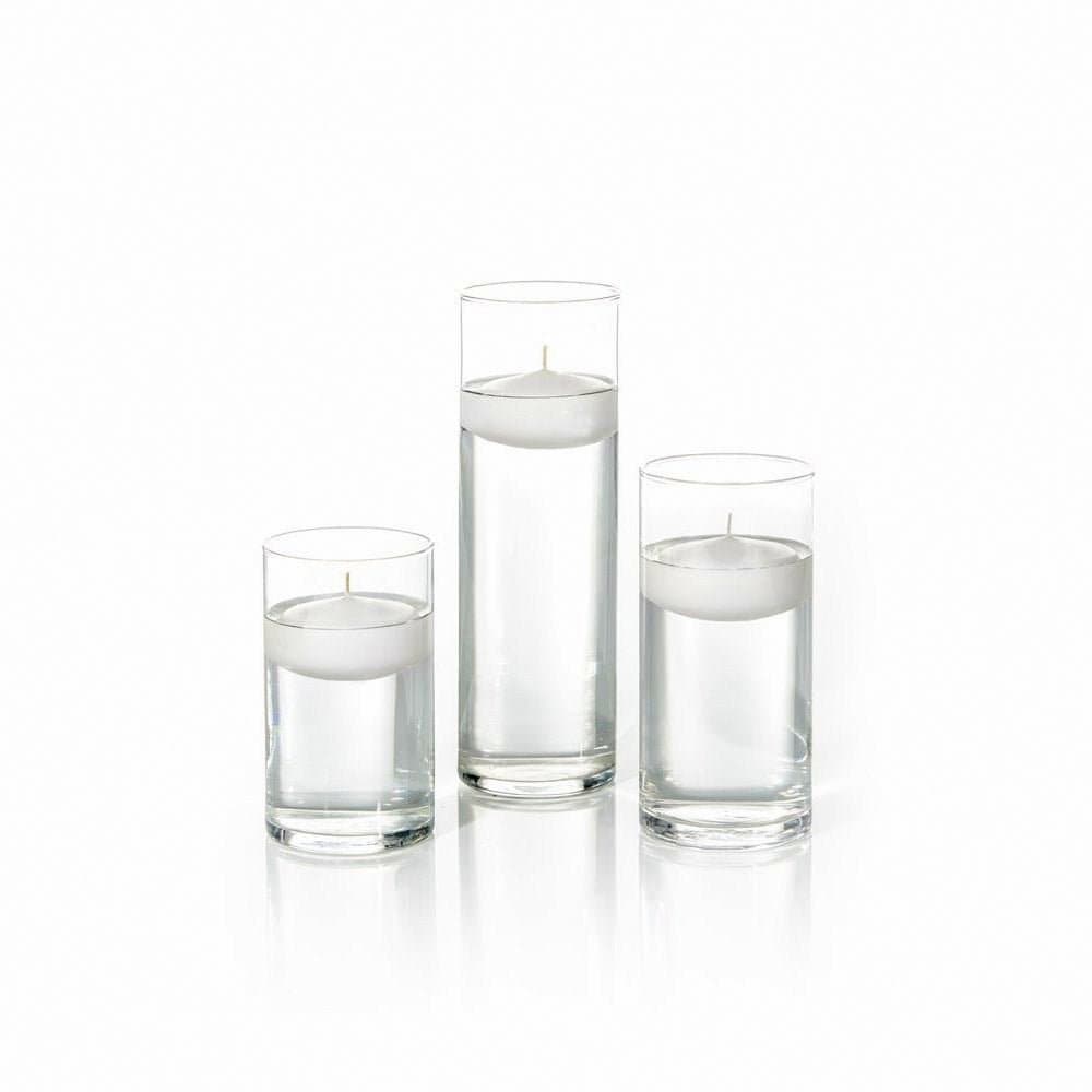 3 Glass Cylinder Vases Wedding Centerpieces Candles Glass Designs