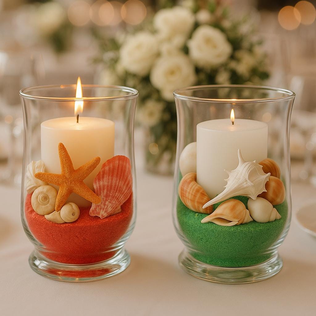 Nautical Starfish Seashell Centerpiece