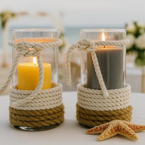 Beach wedding decor table centerpiece, Nautical, Destination wedding decor, Beach decor, Tropical decor, Home decor Wedding centerpiece