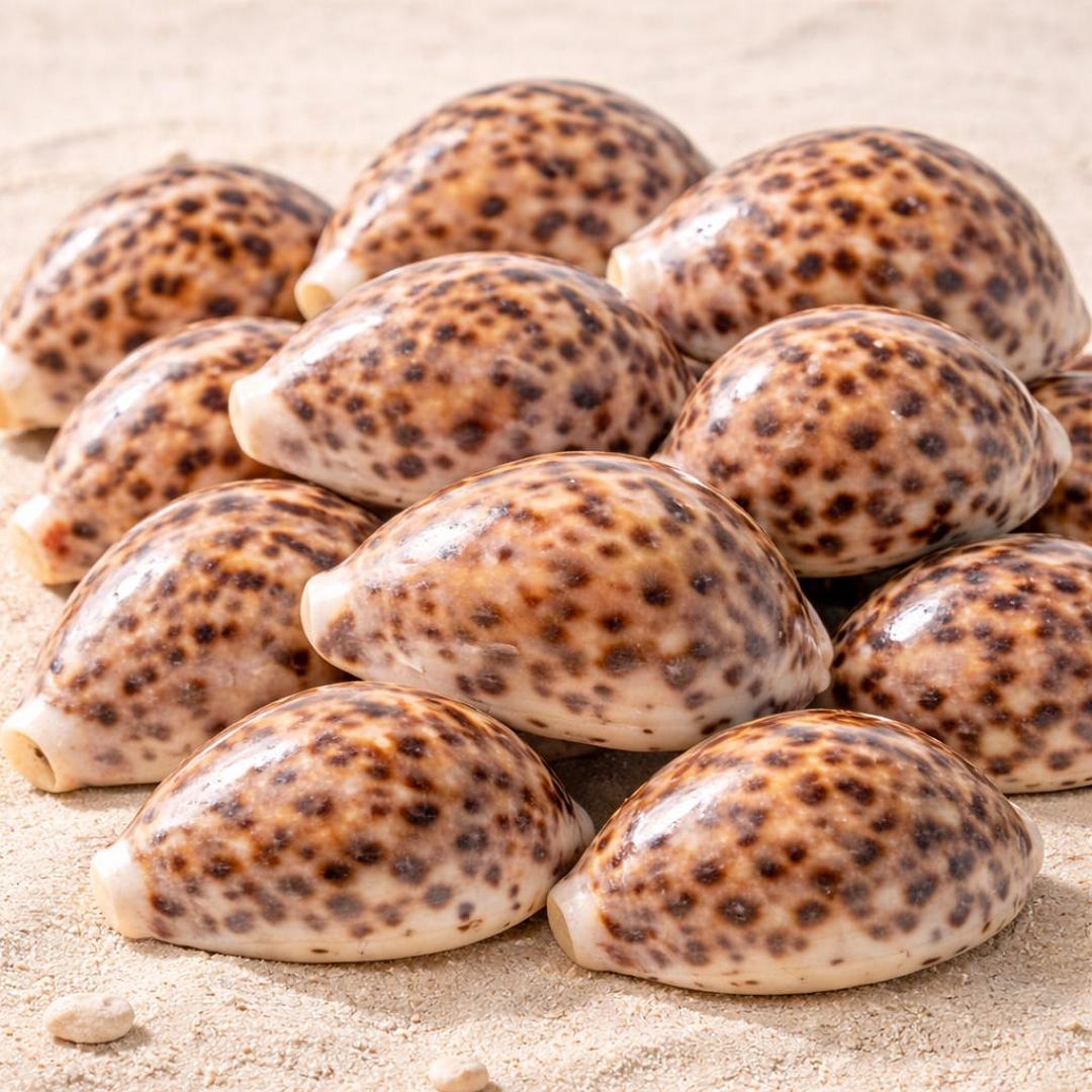Pack of 10 Real Tiger Cowrie Shells 4-5” Natural Tiger Cowrie Shells ...