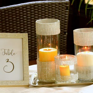 Set of 3-Wedding decors,Bridal shower,Rhinestone Centerpieces,glass Vase with bling,Glam Vase,wedding,bling vase,table centerpiece,bling zdjęcie 8