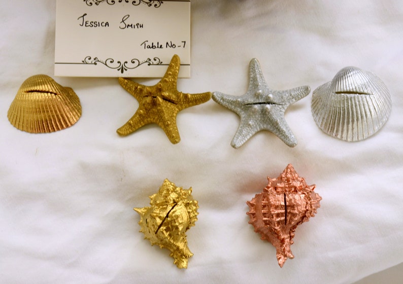 Starfish Wedding Place Cards Holder Beach Wedding Escort Etsy