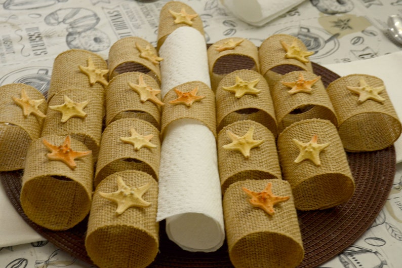 Wedding Napkin ring holderNapkin HolderRustic HolderTheme weddingBeach theme decorBeach weddingRustic partyOffice Party decorRetirem