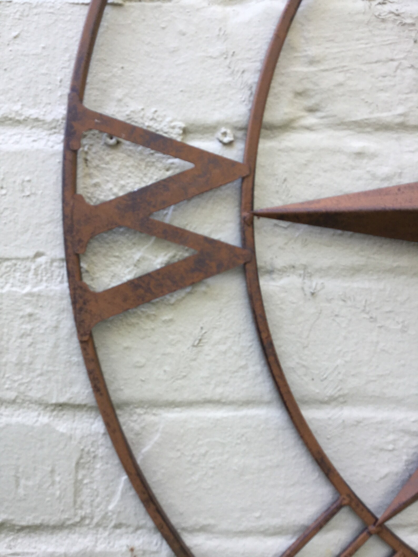 Rustic Large Metal Garden Compass Wall Art Beautiful Design Etsy