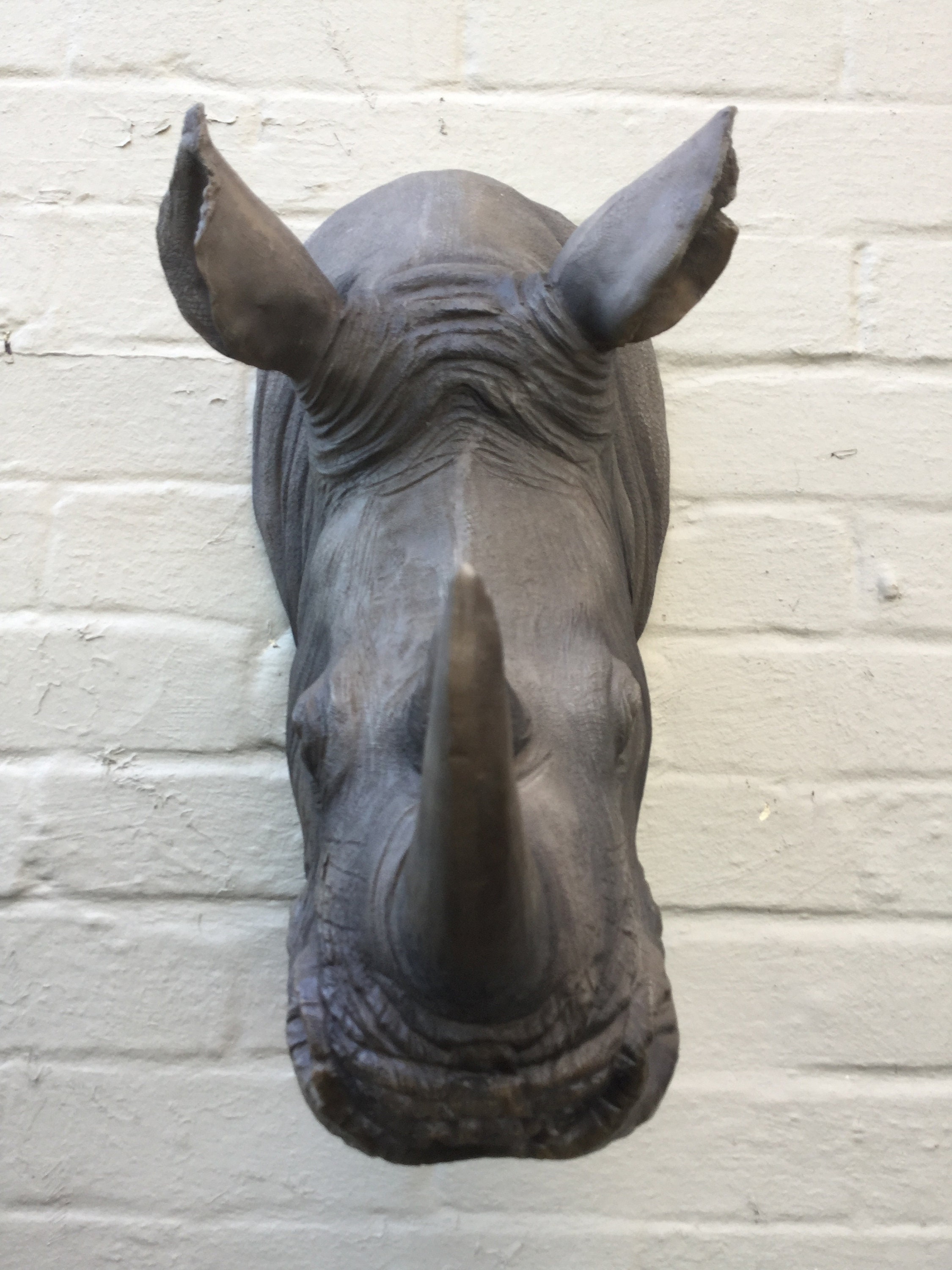 Lifelike Rhino Head Wall Art Wall Hanging Realistic And Extra Etsy