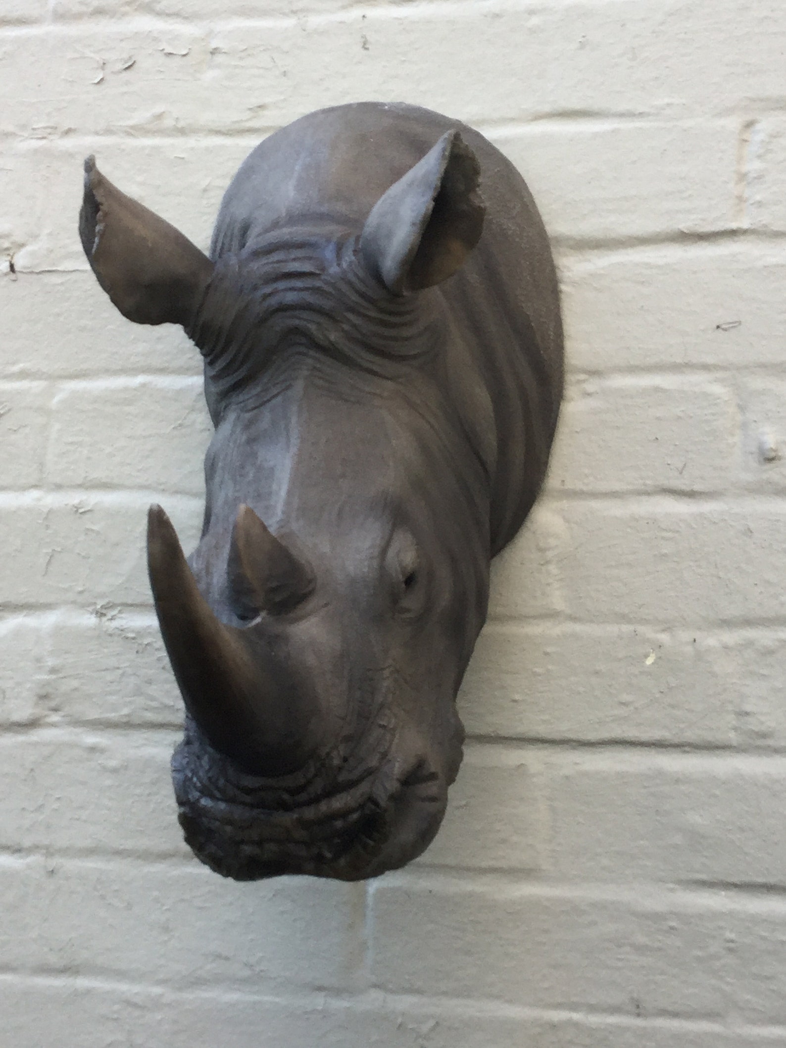 Lifelike Rhino Head Wall Art Wall Hanging Realistic And Extra Etsy