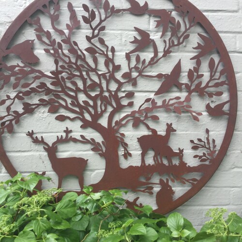 Beautiful Extra Large Rustic Wall Art Swirling Tree Wall Etsy UK