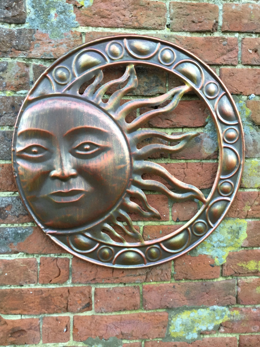 Sun Metal Wall Plaque Wall Sign Fabulous Garden Wall Hanging Etsy UK