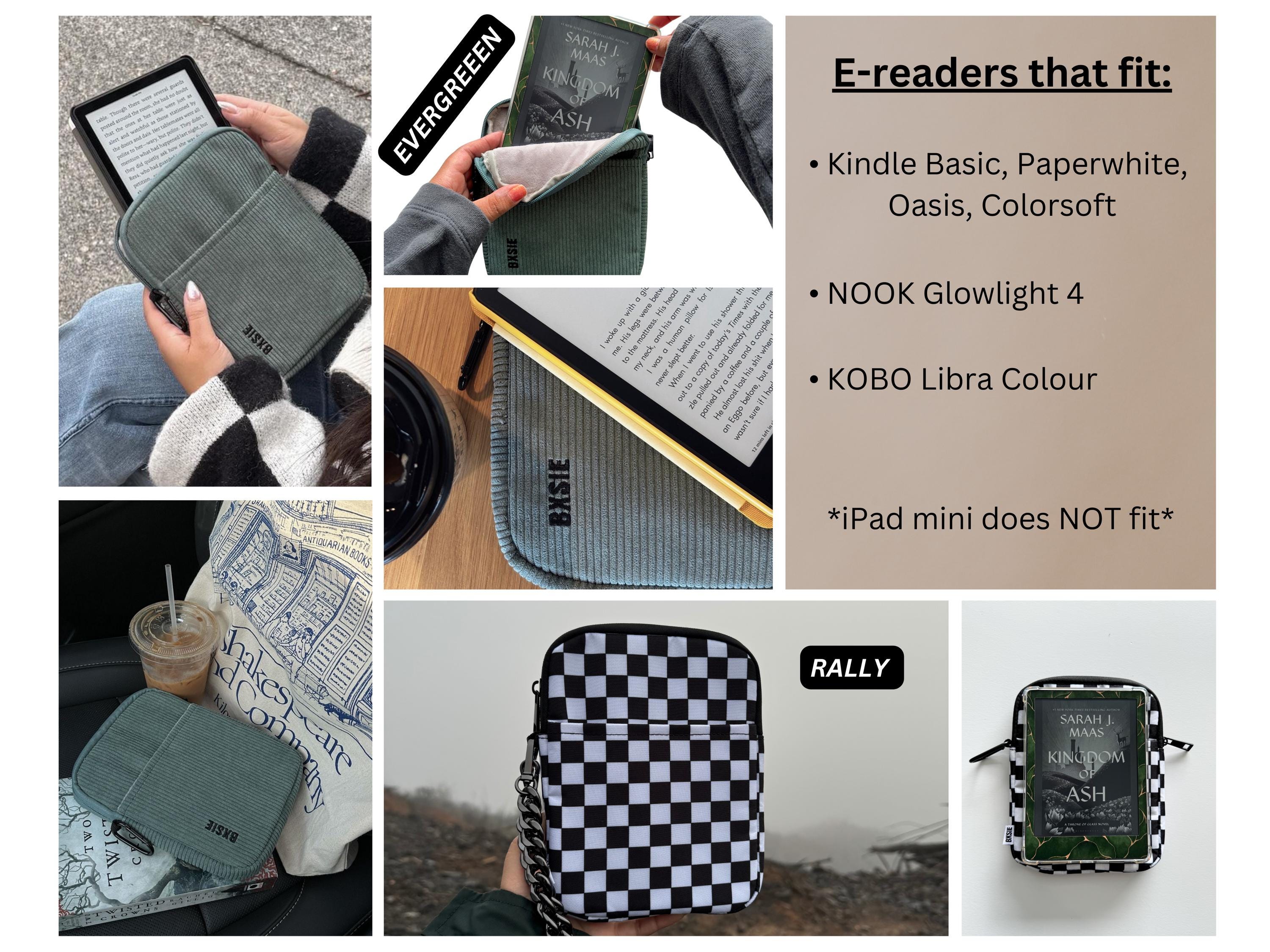 KINDLE Sleeve with Zipper and front pocket, Oasis, Paperwhite, Basic, Kindle Bag, Cover bookish for book lovers gift Kindle Girlies e-reader