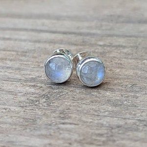 Stunning Rainbow Moonstone earrings.