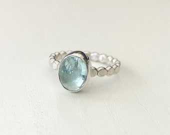 A stunning Aquamarine ring.