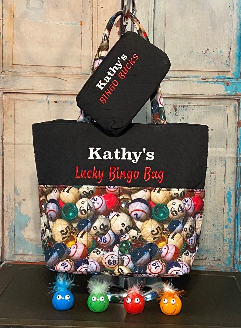 Bingo gift bag set Personalized with matching custom bingo Etsy