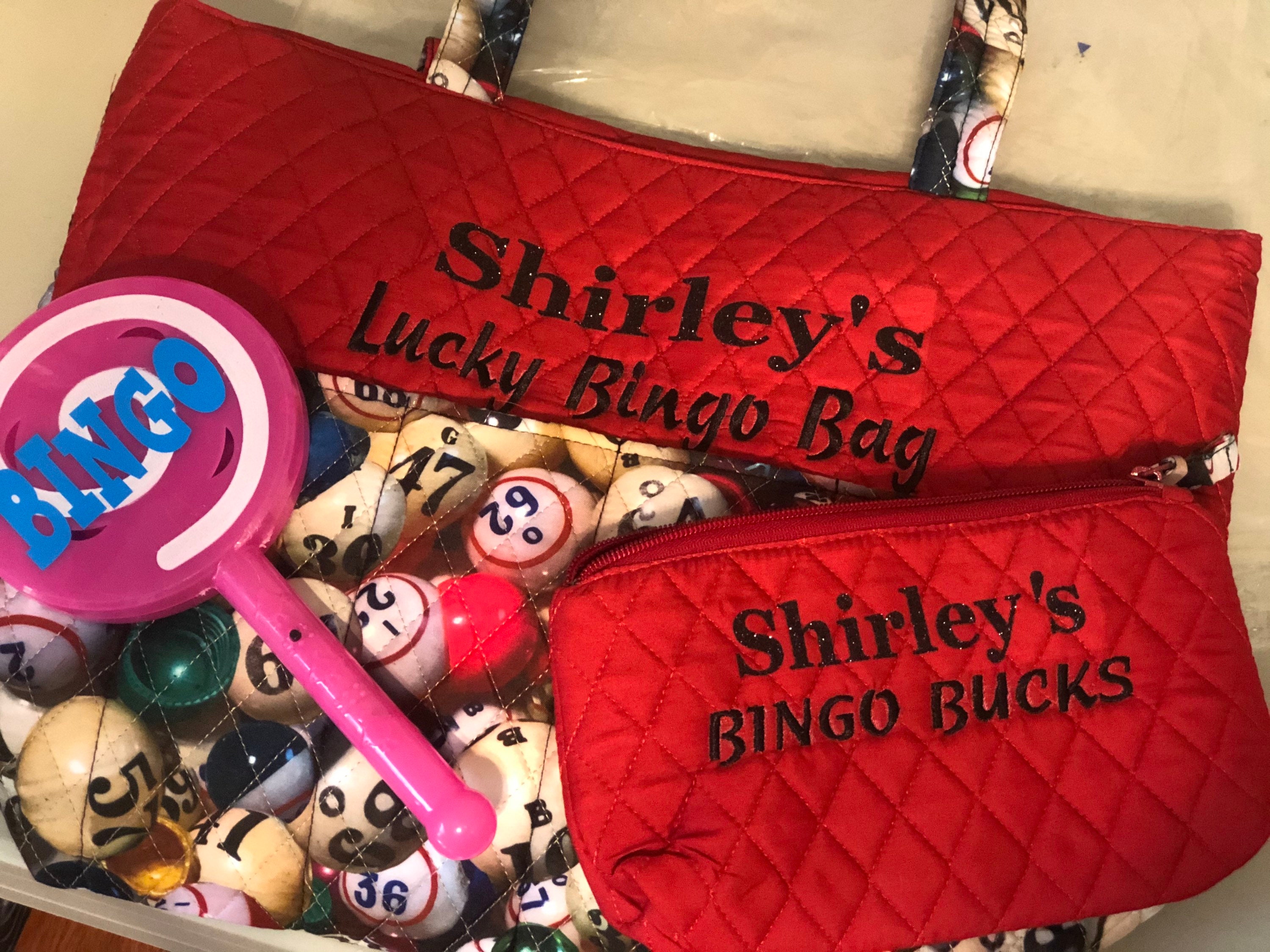 Personalized Bingo bag set makes great Mothers Day or bingo Etsy