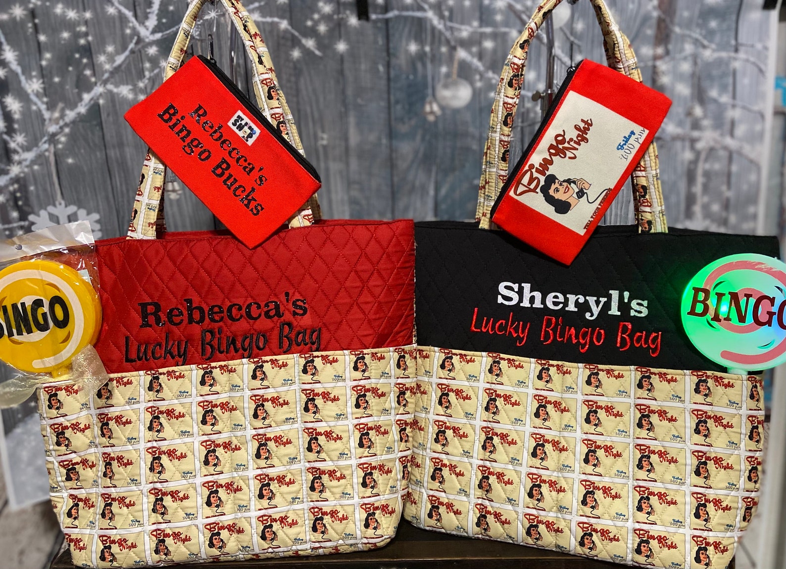 3 piece personalized Bingo gift set Bingo night dauber Etsy