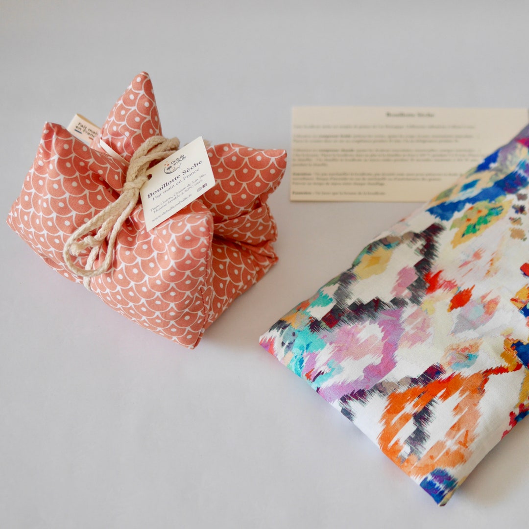 Linseed Dry Hot Water Bottle Coral and Mexico Colors Etsy