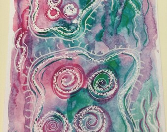 Moon Jellyfish | A5 | Art Print