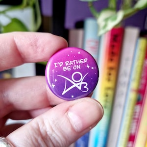PREFERIREI ESSERE su AO3 Button Badge 25 mm / Divertente spilla fandom AO3 / Archivio della nostra fanfiction Fanfic