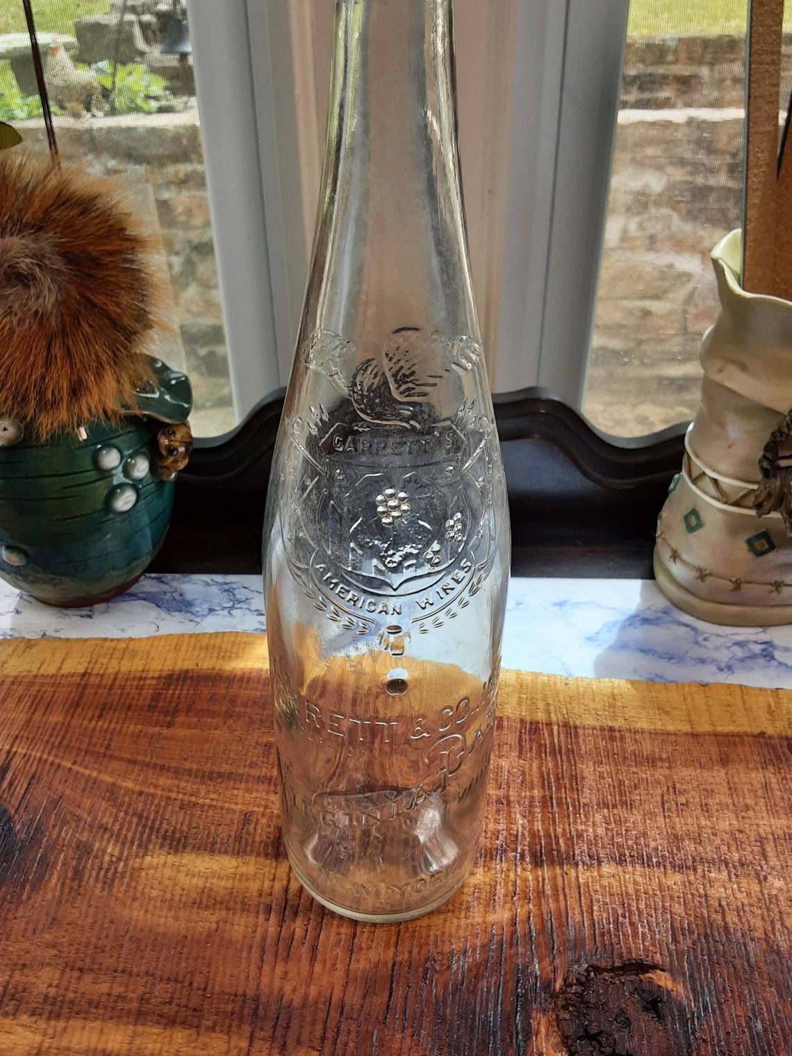 Vintage Bottle/garrett's American Wine Bottle/antique Etsy UK