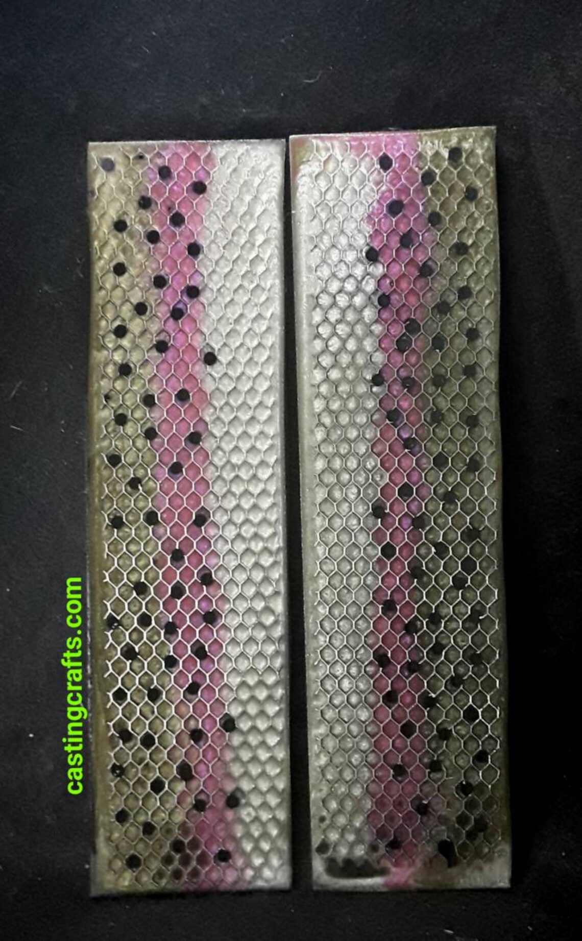 Rainbow Trout Small Resin Knife Scales Etsy