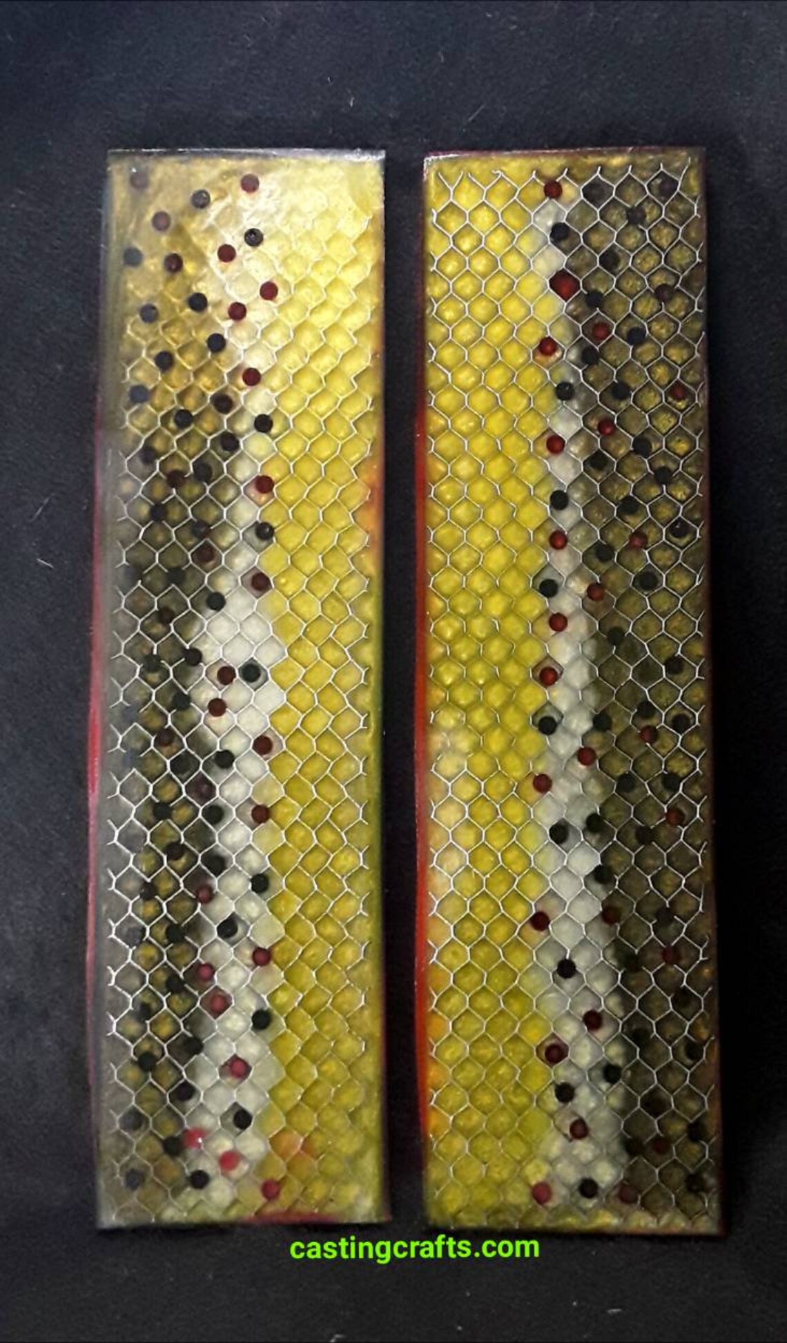 Brown Trout Thin Large Resin Knife Scales Etsy