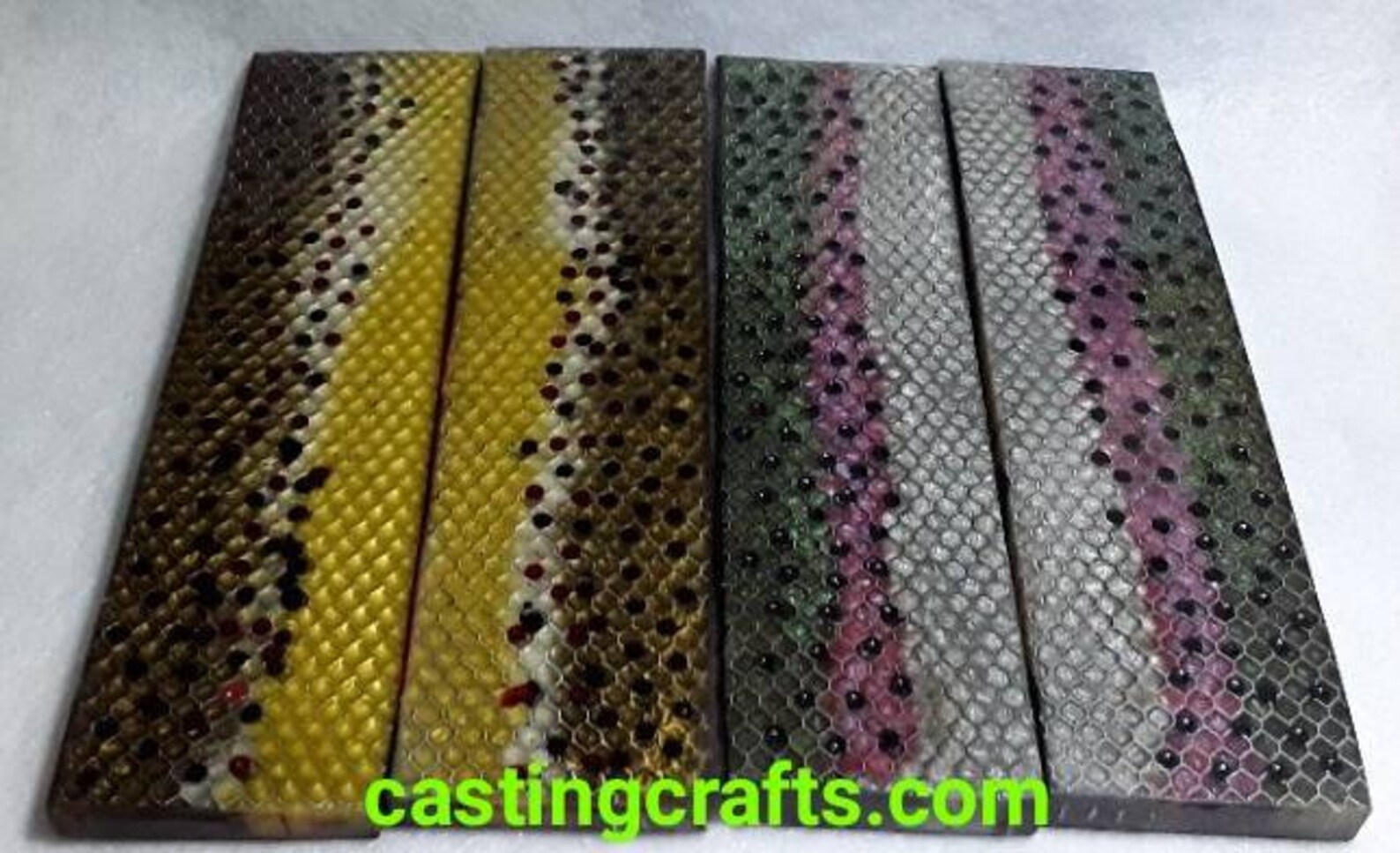 Brown Trout Thin Large Resin Knife Scales Etsy