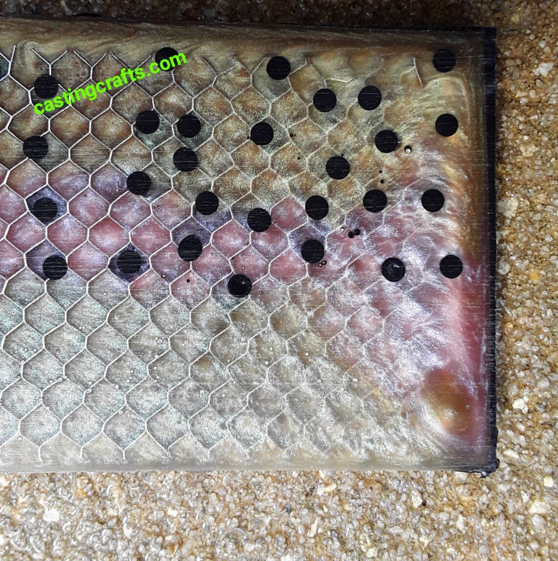 Rainbow Trout Large Resin Knife Scales Etsy