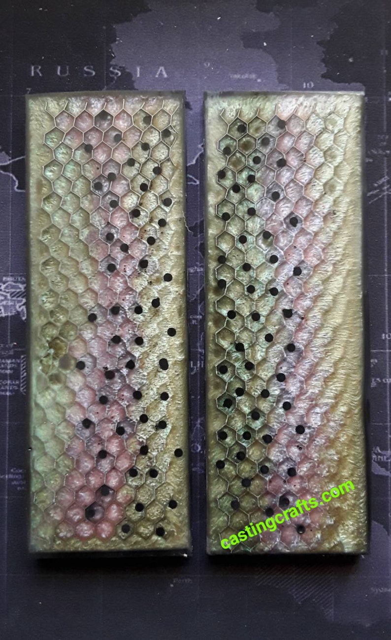 Rainbow Trout Large Resin Knife Scales Etsy