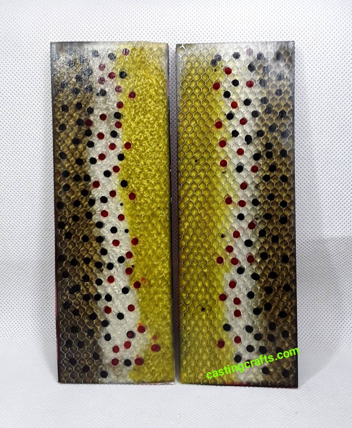 Brown Trout Large Resin Knife Scales Etsy