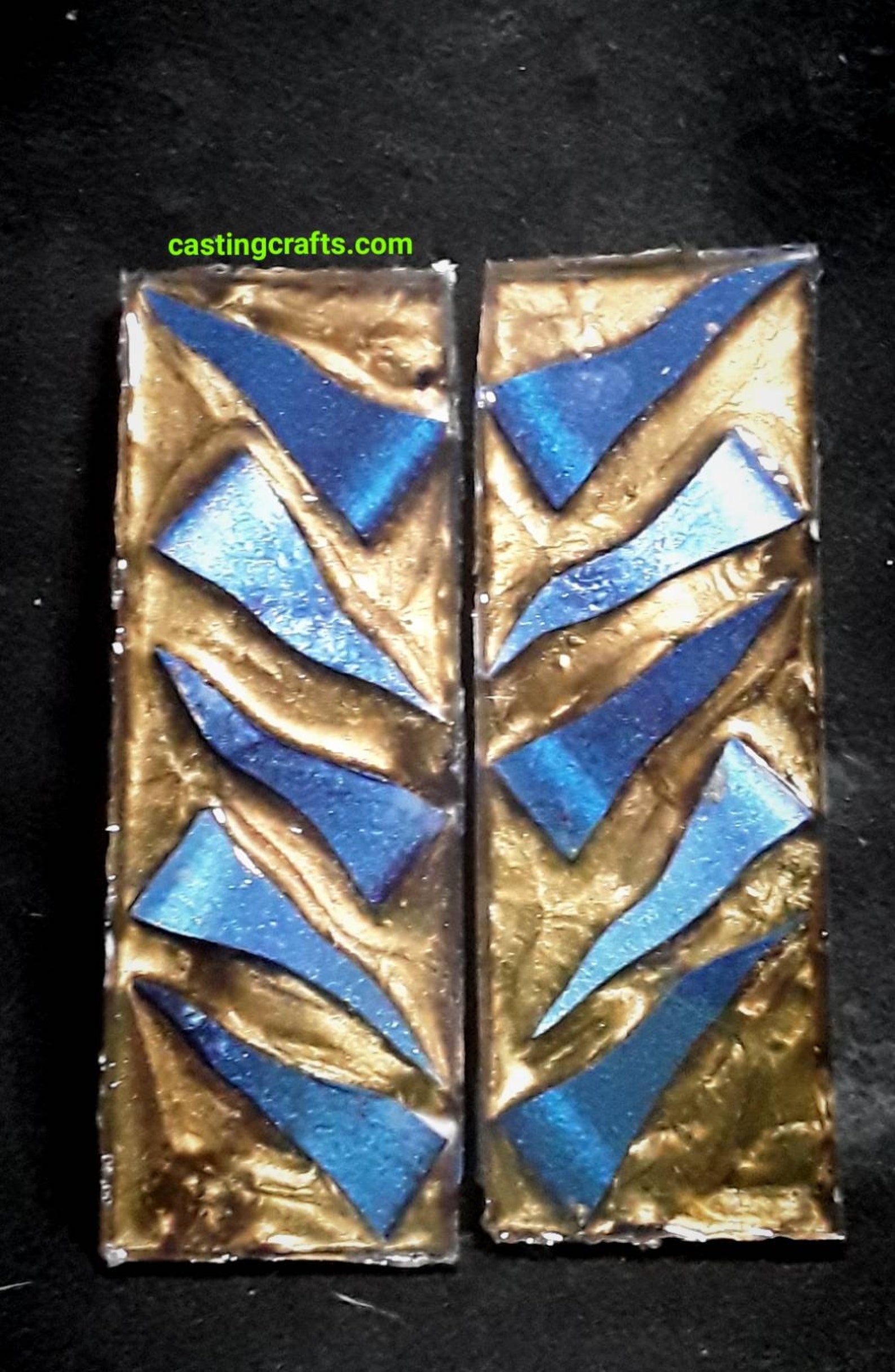 Waves 001 Small Resin Knife Scales Etsy