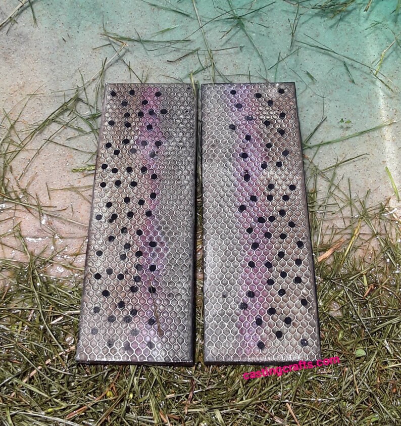 Rainbow Trout Large Resin Knife Scales Etsy