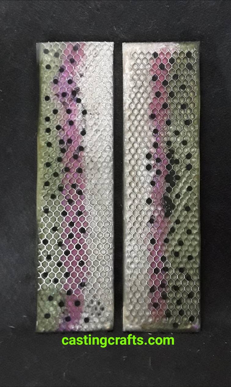 Rainbow Trout Small Resin Knife Scales Etsy
