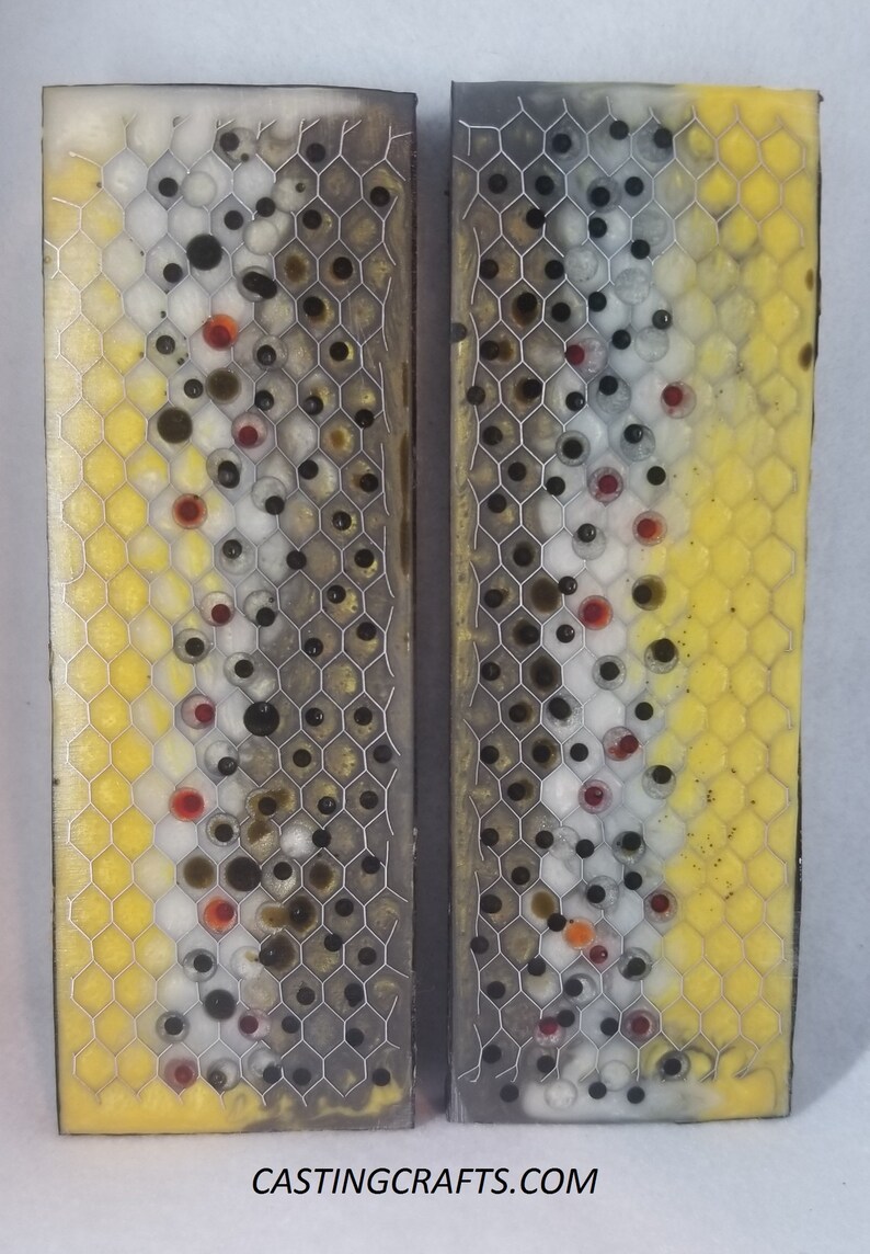Brown Trout Large Resin Knife Scales Etsy