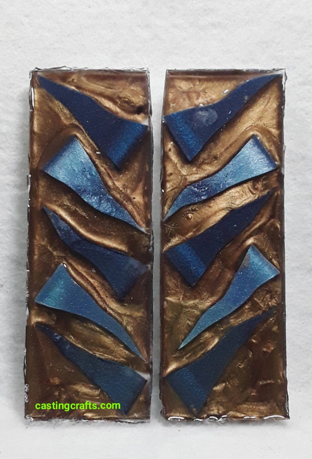 Waves 001 Small Resin Knife Scales Etsy