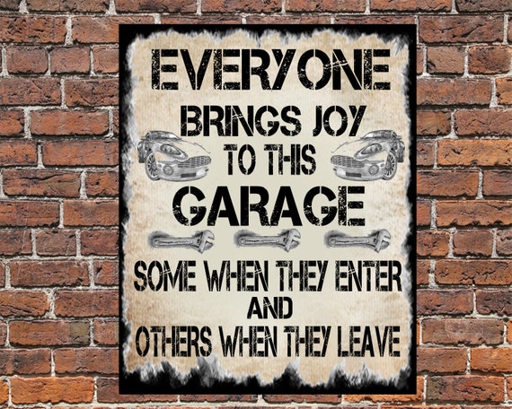 Brand NEW Dad's Garage Funny Tin Sign 