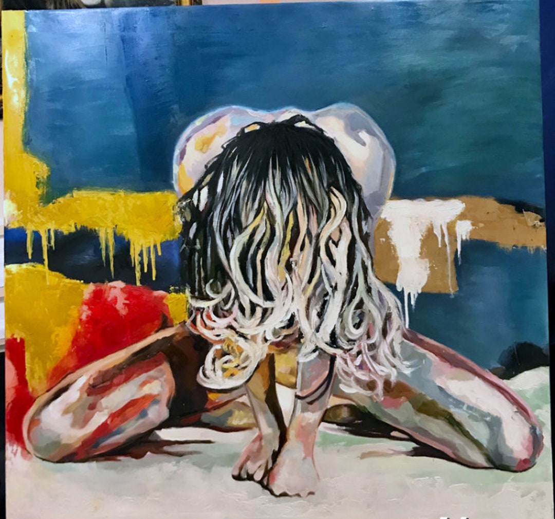 Pintura al óleo desnuda Arte sexual original Arte mural grande Arte erótico  desnudo abstracto Pintura sexy Arte contemporáneo Arte desnudo africano  negro y rojo - Etsy México