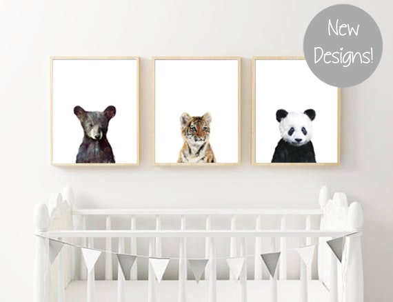 baby animal wall art