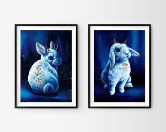 Kunstdruck "Baby Jackalopes" | DIN A4