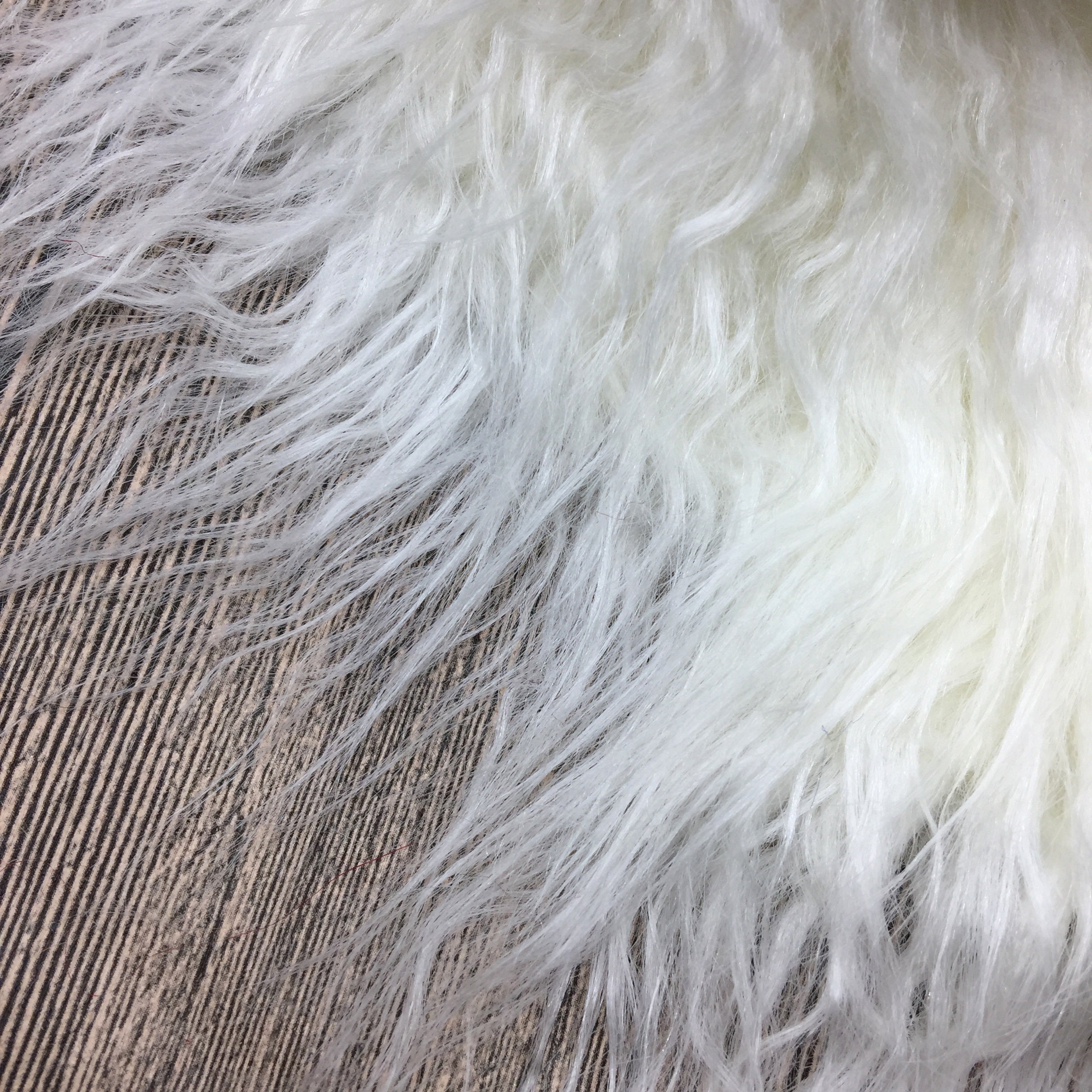 Decorative White Faux Raccon Fur Ribbon Trim faux fur trim | Etsy