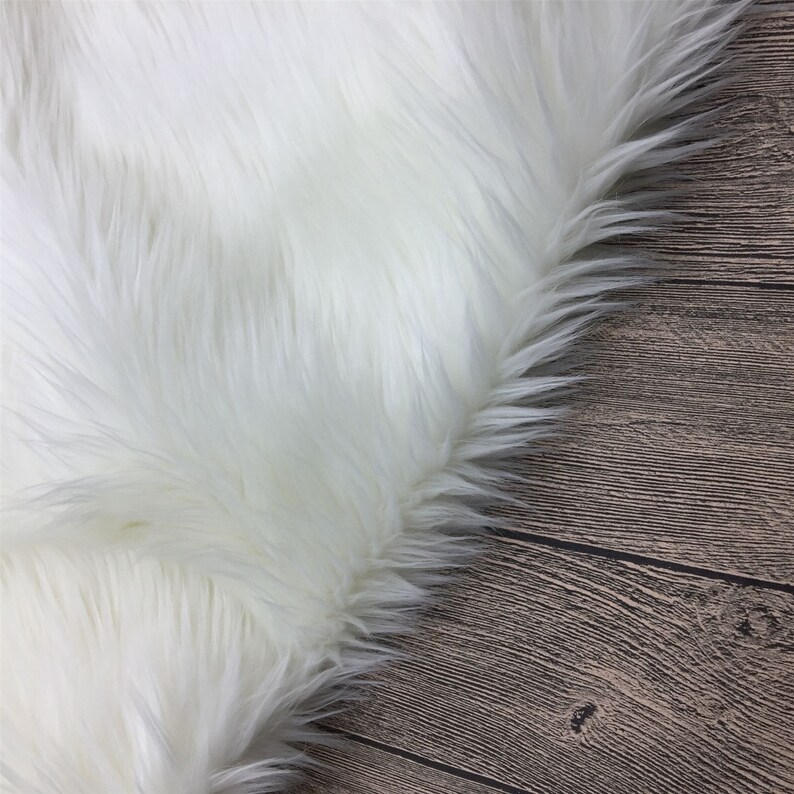 Off White Faux Fur Long Hair Craft Fur Faux Fox Fur Long Pile Etsy