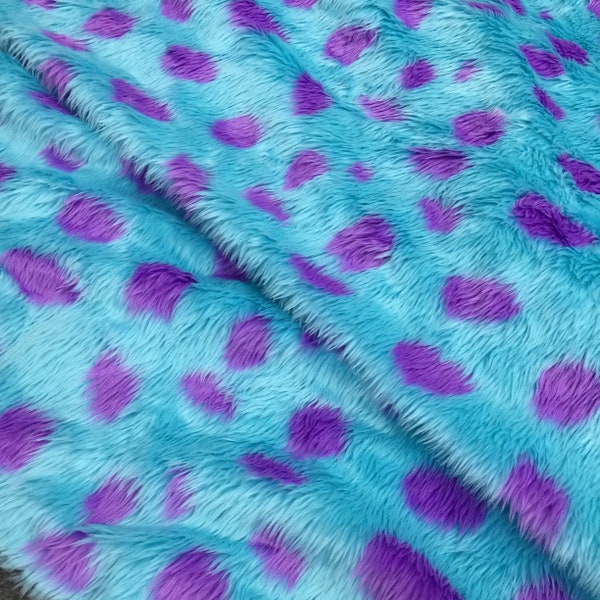 Jacquard Fake Fur Shaggy Mongolian Long Pile Faux Craft Fabric for Making Slides Doll Making Cosplay DIY Costume Bag Fur Trim Sully Fur