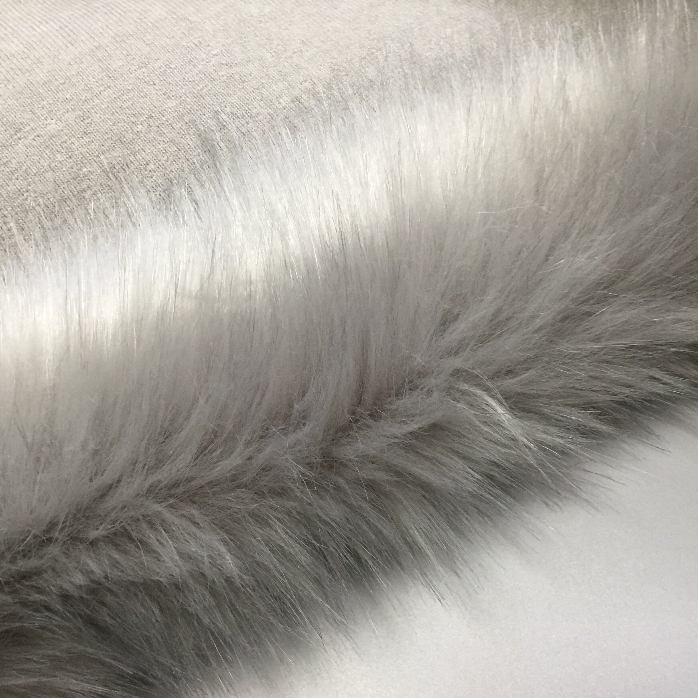 Light Gray Colorlong Pile Fuzzy Faux Fur for Headbandboot | Etsy