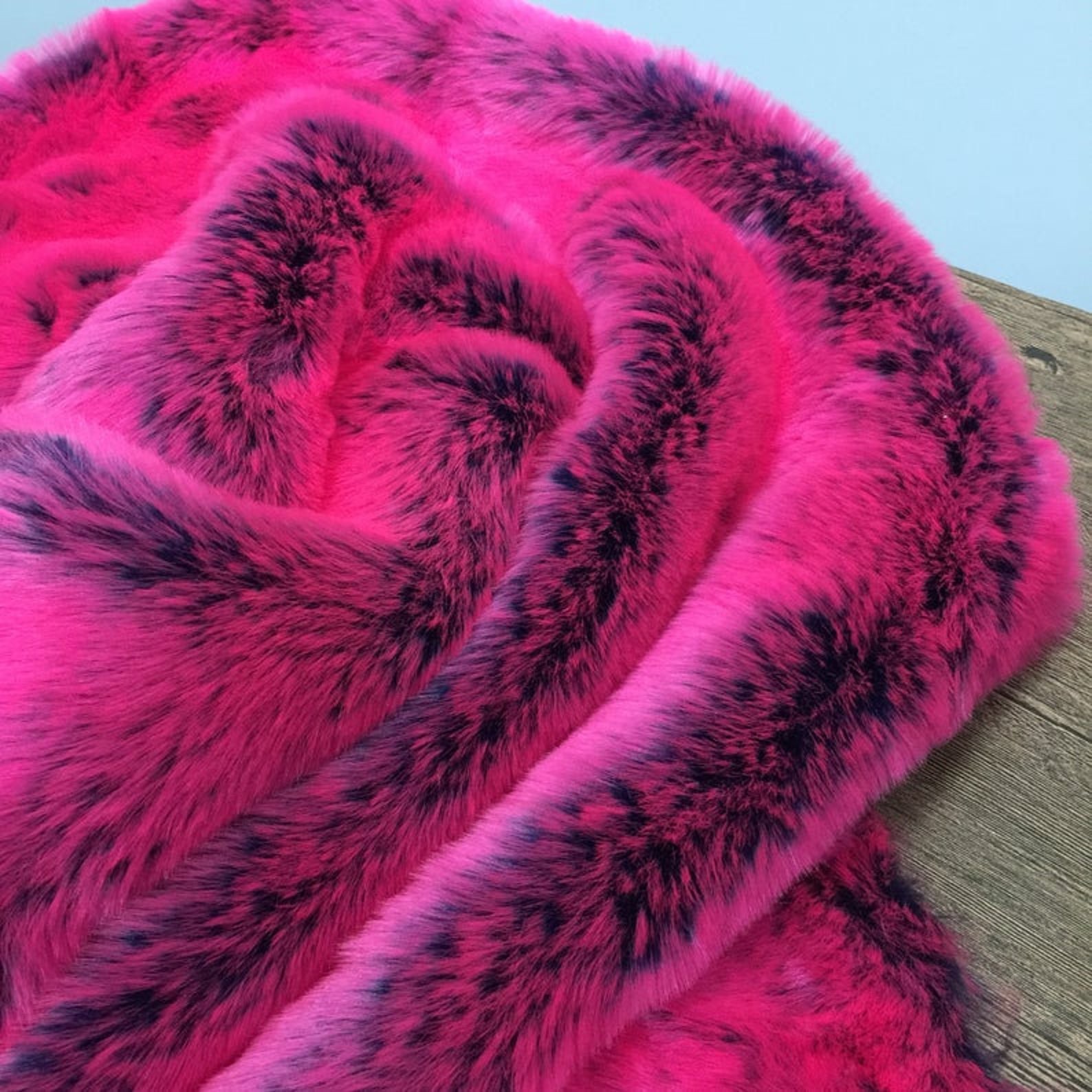 Multicolor Faux Fur Fabric Jacquard Soft Fluffy Fuzzy Mixed Etsy